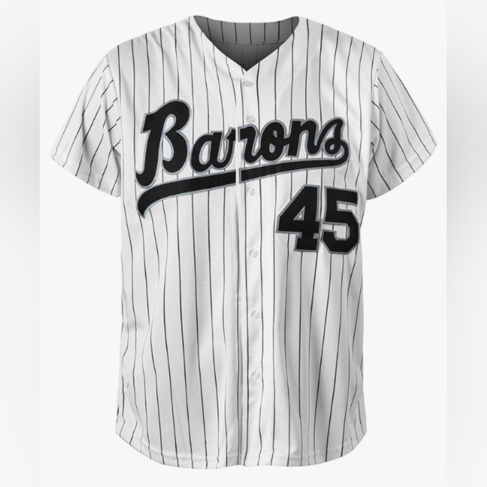 Michael Jordan Birmingham Barons White Pinstripe Baseball Jersey #45 BRAND NEW